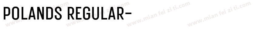 Polands Regular字体转换
